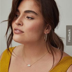 Kendra Scott Necklace Gold in Amethyst Elisa Pendant